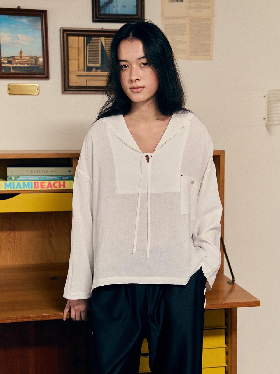 FRITUR Sailor Linen Blouse (F251BL03)