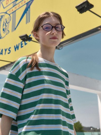 FRITUR Summer Stripe T-shirt - Green
