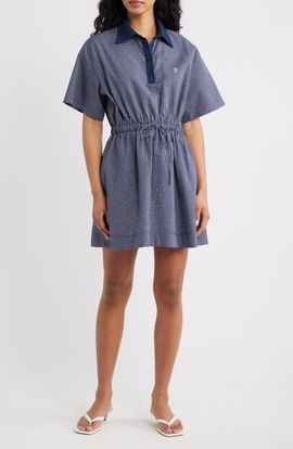 FRNCH FRNCH Aeeurra Checkered Cotton Minidress