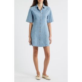 FRNCH FRNCH Ellyne Embroidered Denim Shirtdress