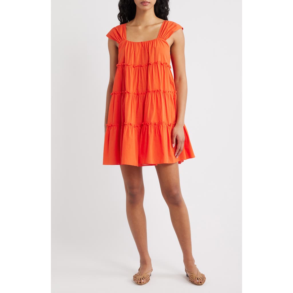 FRNCH FRNCH Nicandro Tiered Cotton Minidress