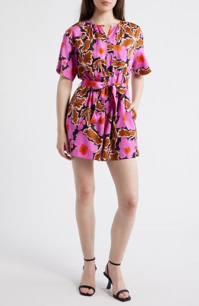 FRNCH FRNCH Salvinia Floral Cotton Blend Romper