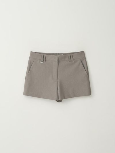 fromwhere Basic Mini Shorts [Gray]