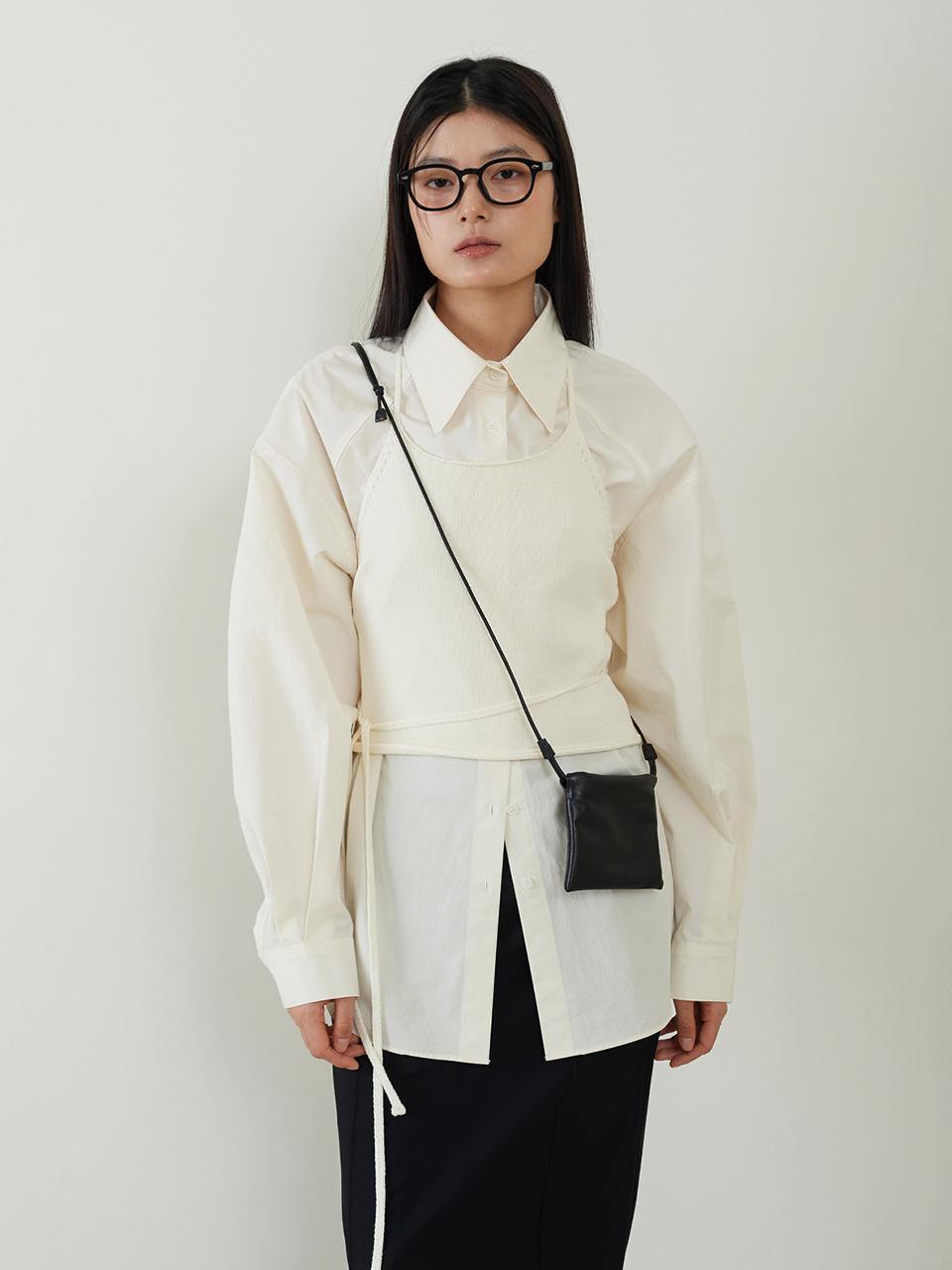 fromwhere Strap Tank Vest [Ivory]