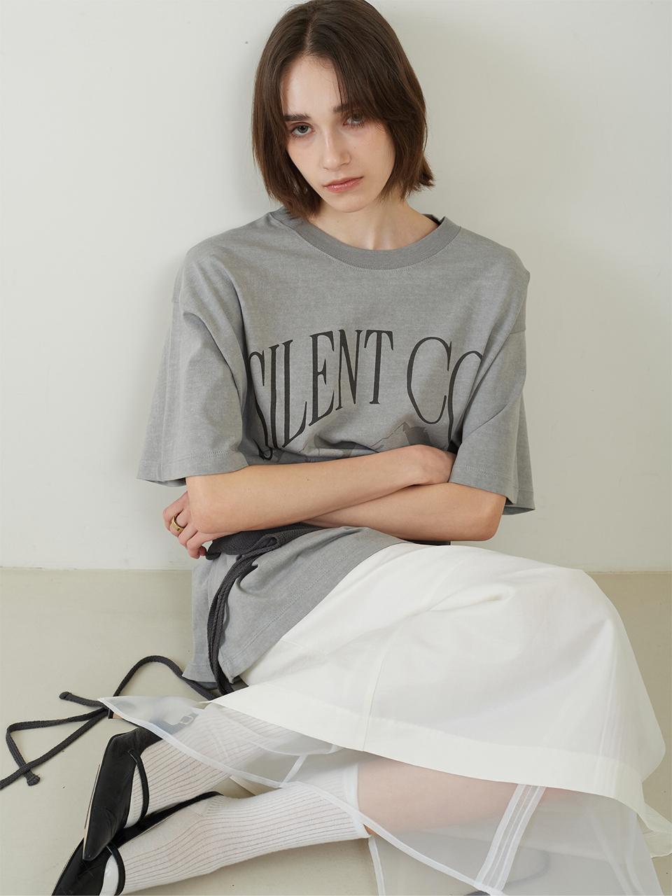 fromwhere Vintage Pigment T-Shirts [Gray]