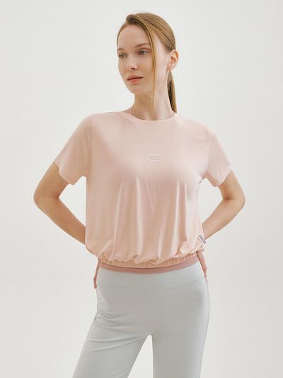 FRONT2LINE Back Slit Half Sleeve Banding Cover-up