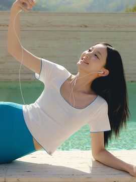 FRONT2LINE Banda Soft Line Point Cover-up Yoga Wear