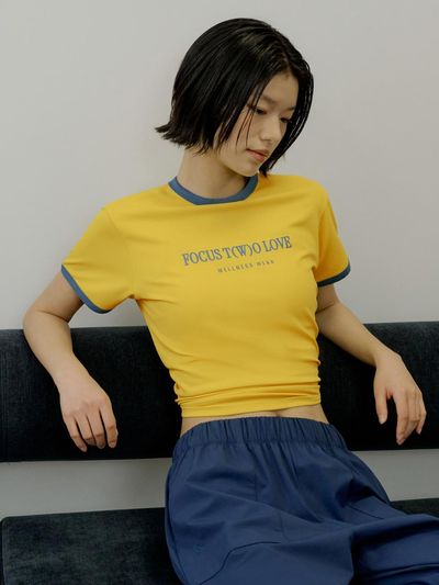 FRONT2LINE Tina All-Day Lettering Yoga T-shirt