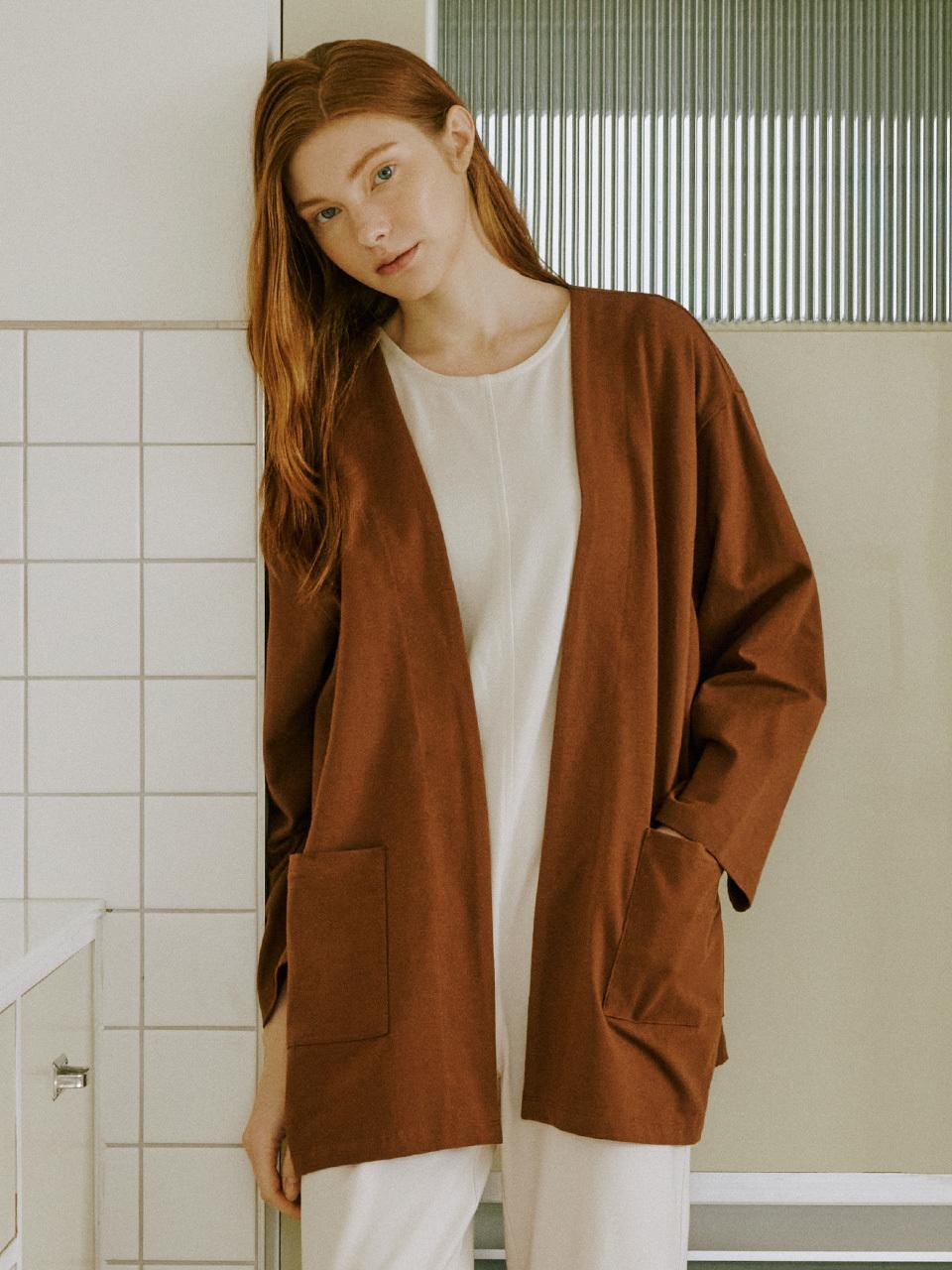 FRONT2LINE Travel oversized-fit cotton cardigan