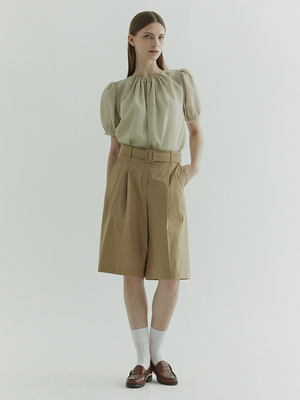FRONTROW [Cotton] Cotton Bermuda Pants