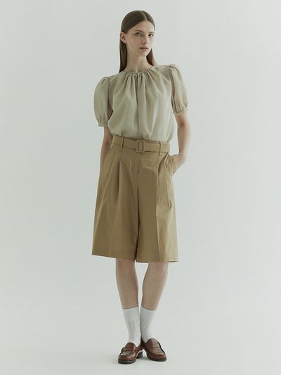 FRONTROW [Cotton] Cotton Bermuda Pants