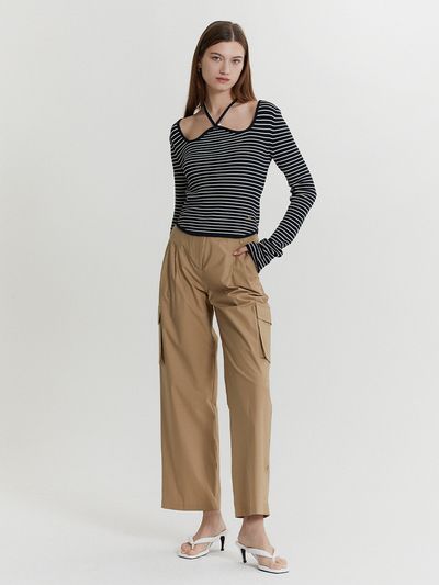 FRONTROW [Cotton] Two Tuck Cargo Pants_3 Colors