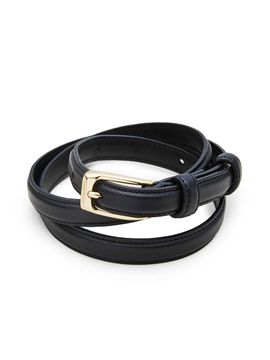 FRONTROW [Drama Signature] Slim Leather Belt