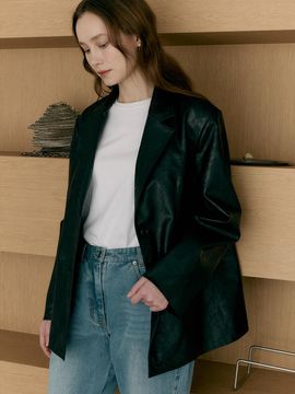 FRONTROW Eco Leather Tailored Jacket