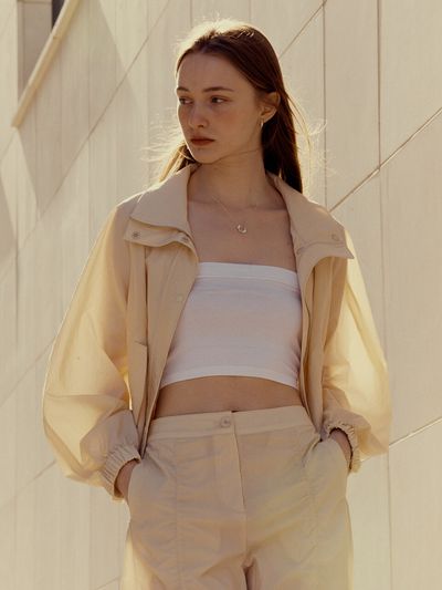 FRONTROW High Neck Bomber Jumper_2 Colors
