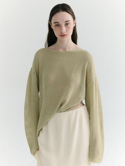 FRONTROW Loose Fit Slit Pullover_4color