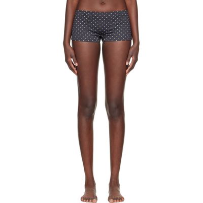 Fruity Booty Fruity Booty Black Celine Polka Swim Shorts