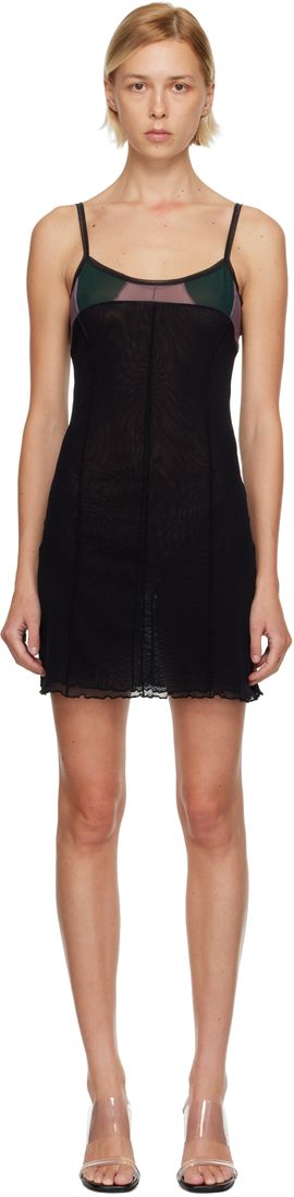Fruity Booty Fruity Booty Black Double Layer Minidress