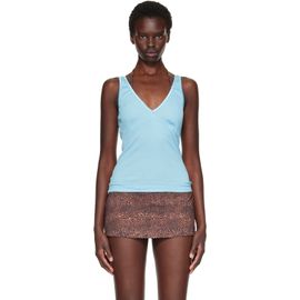 Fruity Booty Fruity Booty Blue Intimo Plunge Tank Top