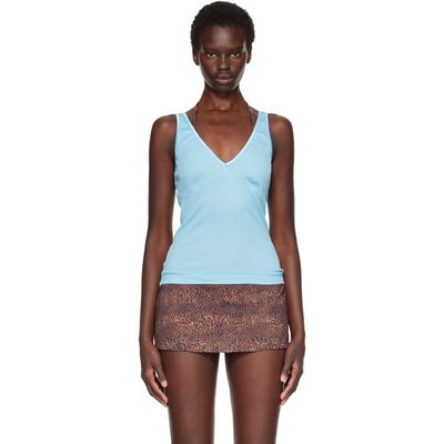 Fruity Booty Fruity Booty Blue Intimo Plunge Tank Top