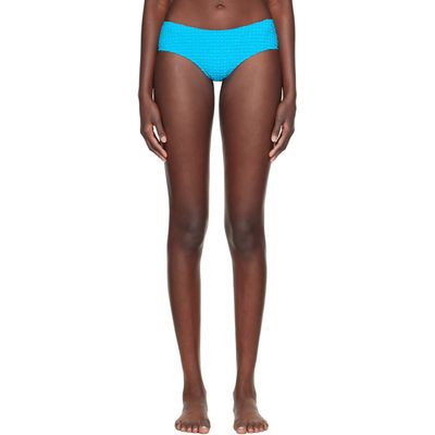Fruity Booty Fruity Booty Blue Seersucker Bikini Bottom