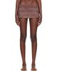 Fruity Booty Fruity Booty Brown Shania Swim Bloomer Miniskirt - 1
