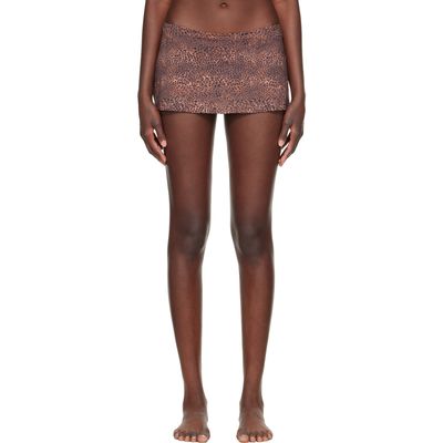 Fruity Booty Fruity Booty Brown Shania Swim Bloomer Miniskirt