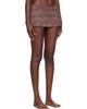 Fruity Booty Fruity Booty Brown Shania Swim Bloomer Miniskirt - 2