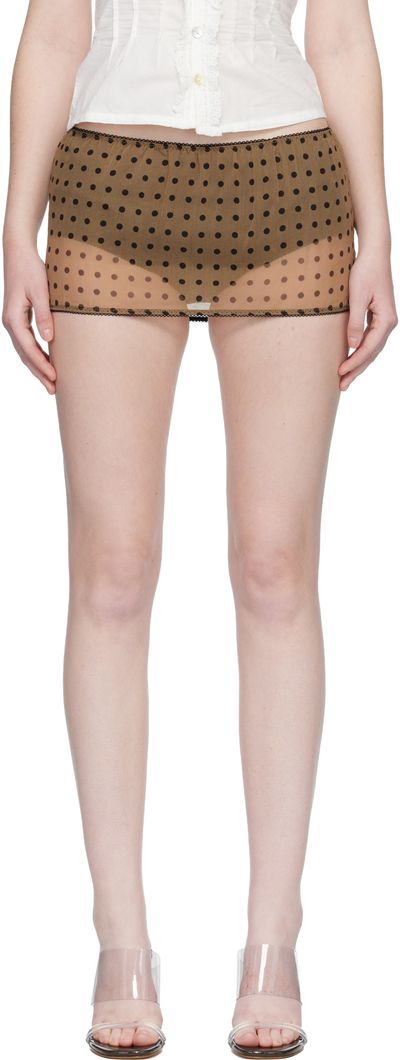 Fruity Booty Fruity Booty Tan Polka Bloomer Skort