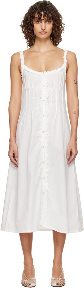 Fruity Booty Fruity Booty White Broderie Midi Dress