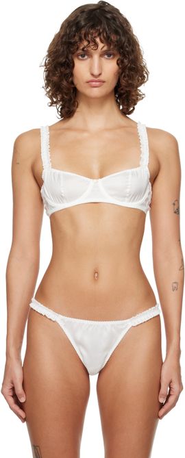Fruity Booty Fruity Booty White Hai Edition Silk Balconette Bra