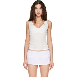 Fruity Booty Fruity Booty White Intimo Plunge Tank Top