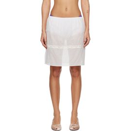 Fruity Booty Fruity Booty White Lace Trim Bloomer Midi Skirt