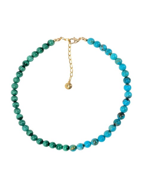 FRY POWERS FRY POWERS Turquoise + Malachite Collar Necklace