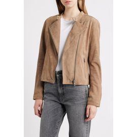 Frye Frye Classic Biker Suede Jacket