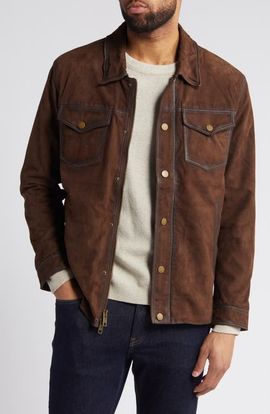 Frye Frye Suede Trucker Jacket