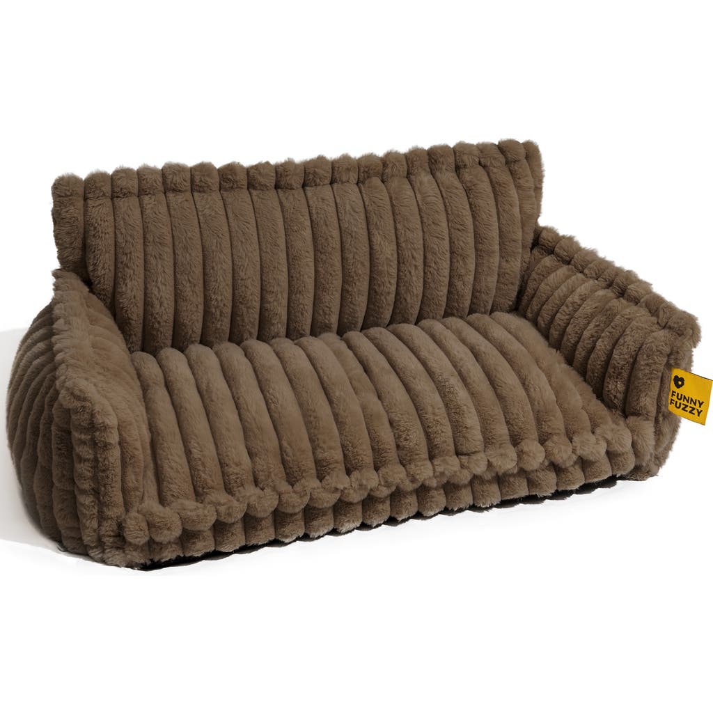 FunnyFuzzy FunnyFuzzy Washable Fluffy Dog Sofa Bed