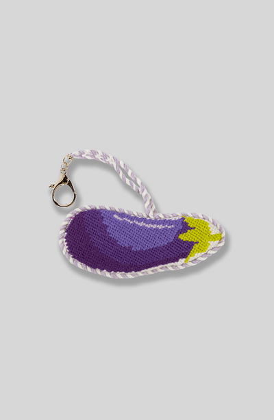 Furbish Furbish Eggplant Emoji - Bag Charm