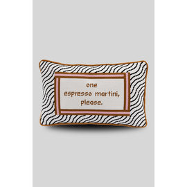 Furbish Furbish Espresso Martini Needlepoint Pillow