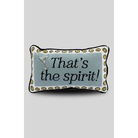 Furbish Furbish That's The Spirit Needlepoint Pillow 