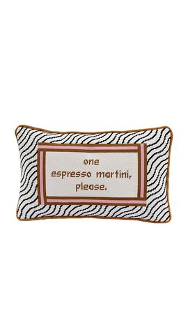 Furbish Studio Furbish Studio Espresso Martini Needlepoint Pillow