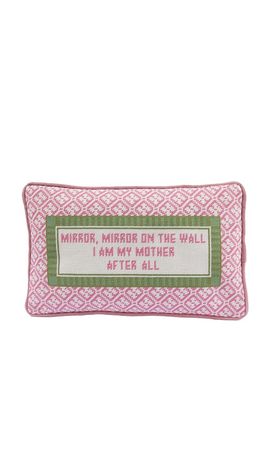 Furbish Studio Furbish Studio Mirror Mirror Needlepoint Pillow