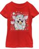 Furby Furby Girls' Christmas Lights Ugly Sweater Print Short Sleeve Graphic T-Shirt - 1