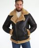 FURNIQ UK FURNIQ UK Andrew Grained Leather Shearling Jacket - 1
