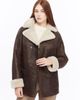FURNIQ UK FURNIQ UK Chelsea Double-Breasted Shearling Peacoat - 1