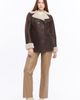 FURNIQ UK FURNIQ UK Chelsea Double-Breasted Shearling Peacoat - 3