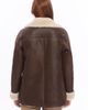 FURNIQ UK FURNIQ UK Chelsea Double-Breasted Shearling Peacoat - 4