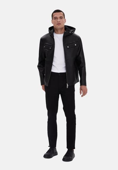 FURNIQ UK FURNIQ UK Horace Patterned Leather Jacket