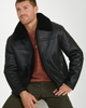 FURNIQ UK FURNIQ UK Landon Leather Shearling Jacket - 5