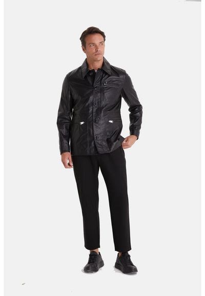 FURNIQ UK FURNIQ UK Maximilian Patterned Leather Jacket
